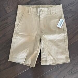 Old Navy Boys Slim Khaki Shorts Size 10 Built-In Flex School Uniform